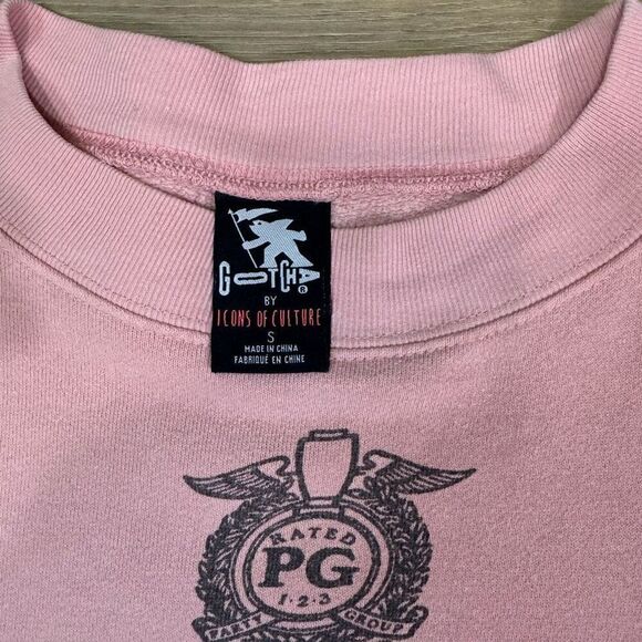 Vintage Gotcha Sportswear Women's S Make Waves Crewneck Sweatshirt Pink Lounge - Picture 4 of 7